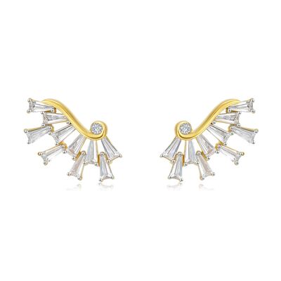 Wings Of Hope Earrings 18Ct Gold Plate