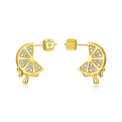 Pure Temptation Stud Earrings 18Ct Gold Plate