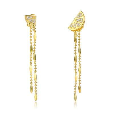 Pure Temptation Long Earrings 18Ct Gold Plate