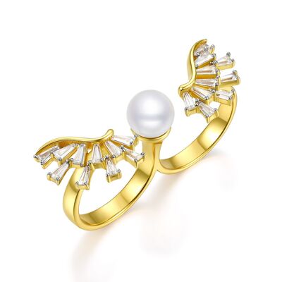 Wings Of Hope Ring 18Ct Gold Plate