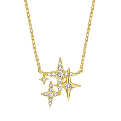 Stars necklace gold