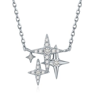 Stars necklace sliver