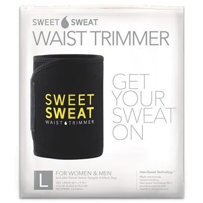 Original Sweet Sweat Waist Trimmer Yellow - Large