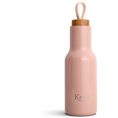 Botella de agua reutilizable con aislamiento al vacío de acero inoxidable Kept - Arenisca - 600 ml