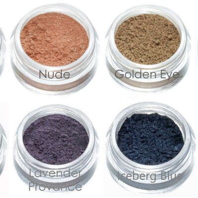 Sombra de ojos de maquillaje mineral natural | Cosmética natural orgánica natural vegana.