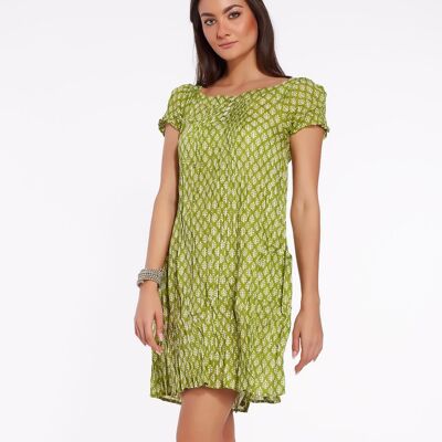 Short Summer Dress For Women In Light Soft Cotton - Coimbatore