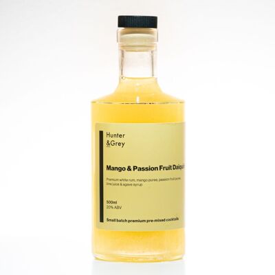 Premium Daiquiri in Flaschen mit Mango und Passionsfrucht