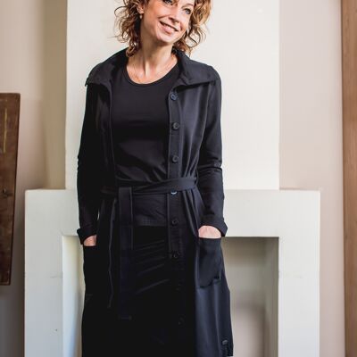 Cappotto lungo basic Nero