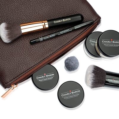 Trousse de maquillage et pinceaux | végétalien & durable