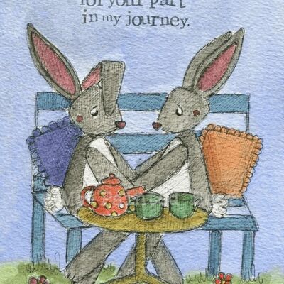 Your part on my journey - Greeting Card