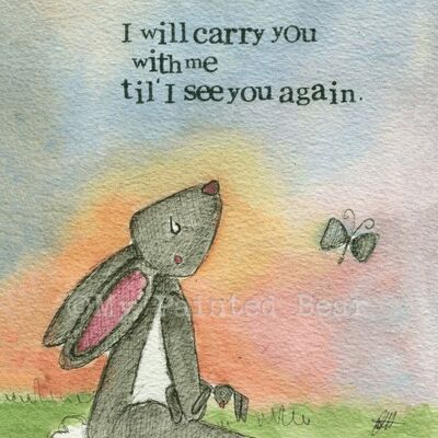 I will carry you - Greeting Card