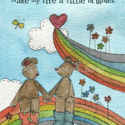 A little brighter - Greeting Card