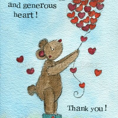 Generous heart (Thank you) - Greeting Card