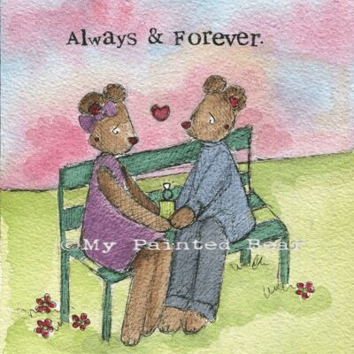 Always & forever - Greeting Card