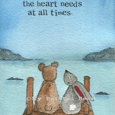 What the heart needs - Greeting Card