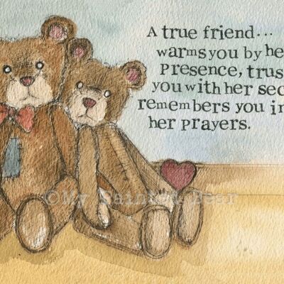 A true friend - Greeting Card