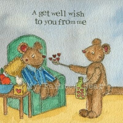 A get well wish - Greeting Card