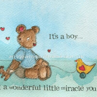 It's a boy - Greeting Card