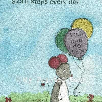 Small steps - Greeting Card