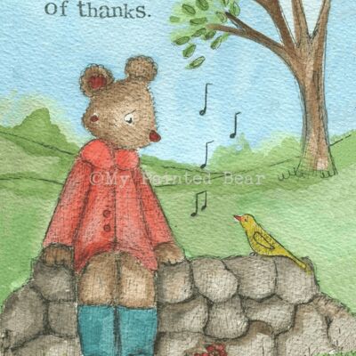 A little note of thanks - Greeting Card
