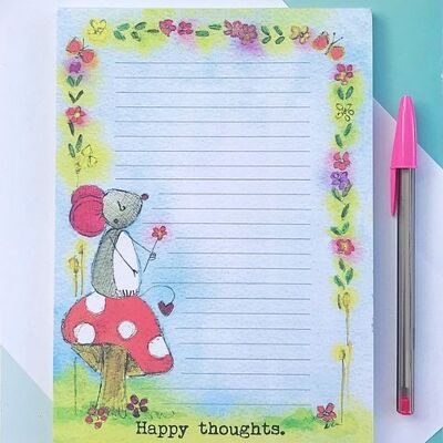 Happy thoughts - Printed Notepad
