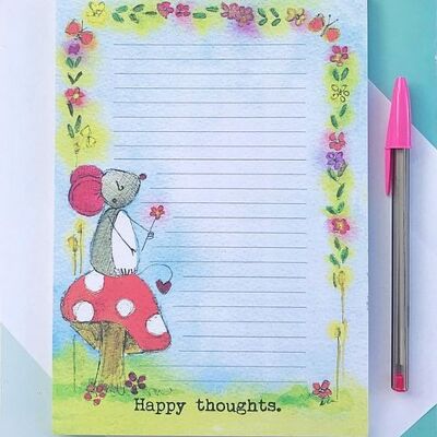 Happy thoughts - Printed Notepad