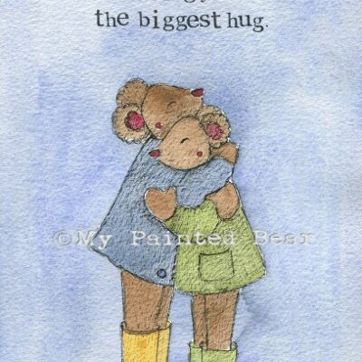 The biggest hug - Greeting Card