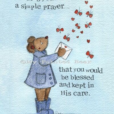 A simple prayer- Greeting Card