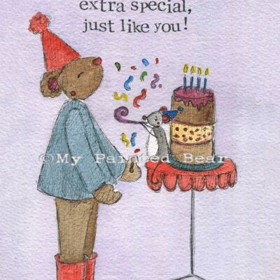 Extra special birthday- Greeting Card
