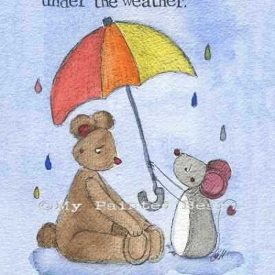 Under the weather- Greeting Card