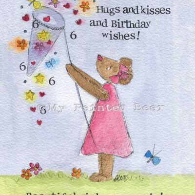Hugs and kisses- Greeting Card