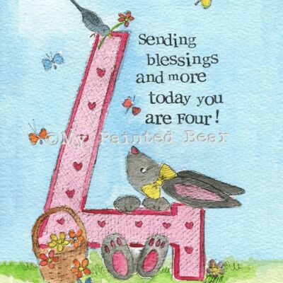 Blessings and more (Girls)- Greeting Card