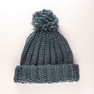 Kit de ganchillo Bobble Hat - Gris oscuro