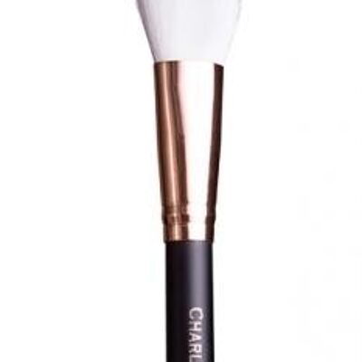 Blush & Contour Brush at an angle | vegan & sustainable