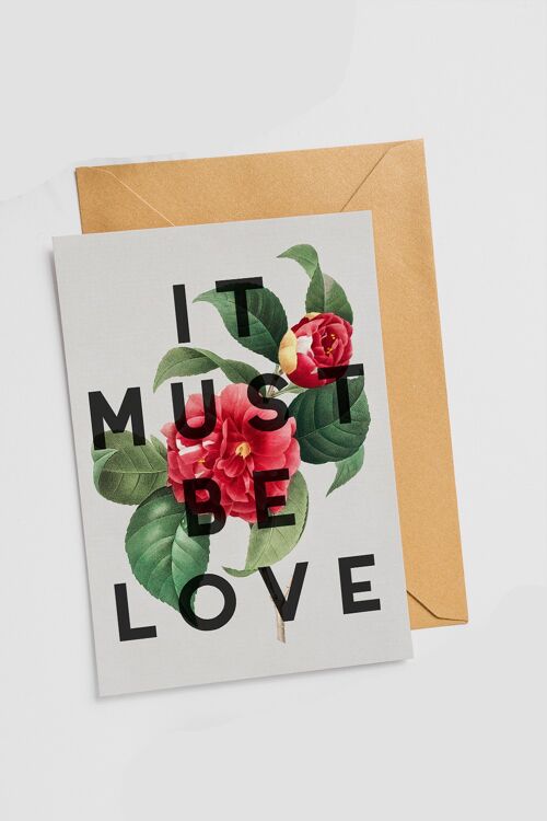 It Must Be Love - Single Card