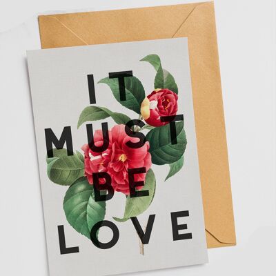 It Must Be Love - Single Card