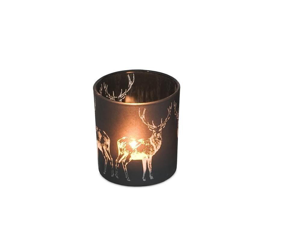 Windlichtlicht Hirsch H 8 cm