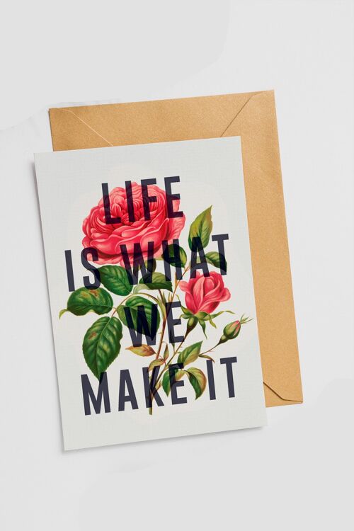 Life Is What We Make It - Single Card