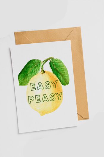 Easy Peasy - Carte unique