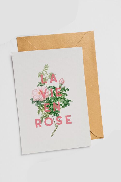 La Vie En Rose - Single Card