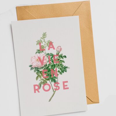 La Vie En Rose - Single Card