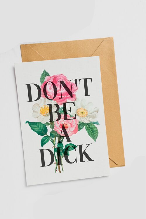 Don't Be A Dick - Single Card