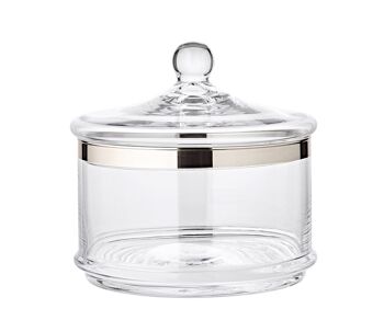 Pot en verre avec couvercle Vigo H 19 cm, pot à bonbons, pot de conservation 1