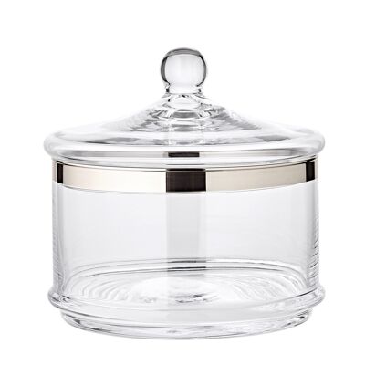 Glass jar with lid Vigo H 19 cm, candy jar, storage jar