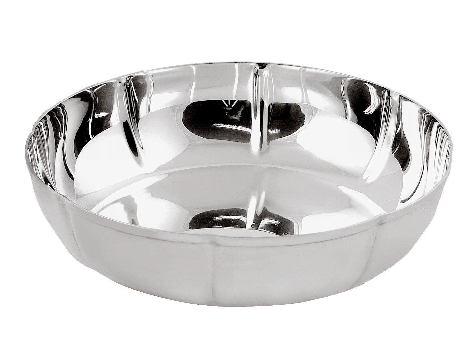 Schale Dekoschale Servierschale Chippendale, schwerversilbert, Durchmesser 20 cm