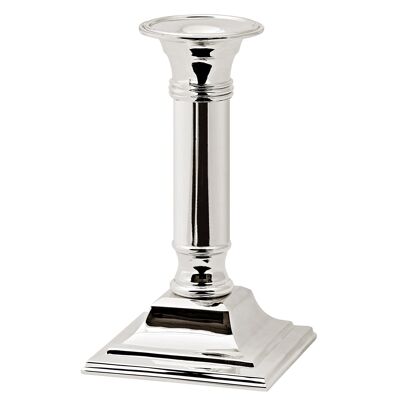 Candlestick Lincoln for stick candles, noble silver-plated, tarnish-protected, height 15 cm
