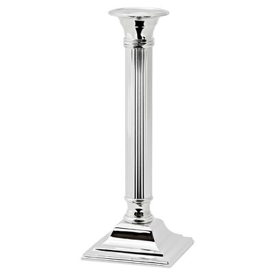 Candlestick Lincoln for stick candles, fluted shaft, noble silver-plated, tarnish-protected, H 23 cm