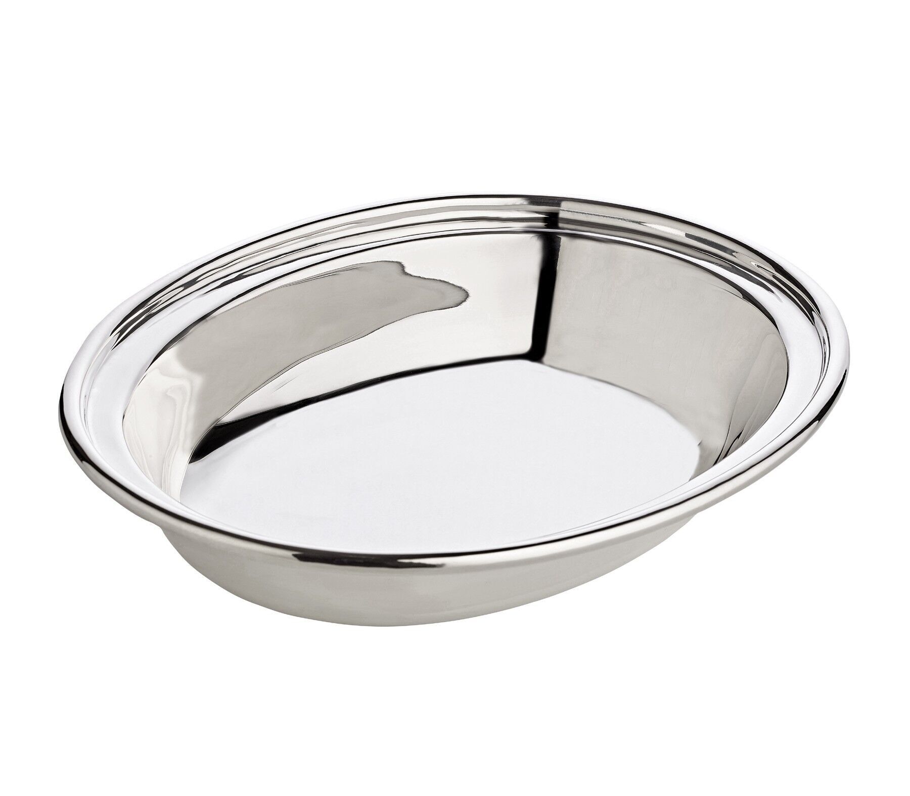 Schale Dekoschale Servierschale Olympia, oval, 16 x 22 cm, schwerversilbert