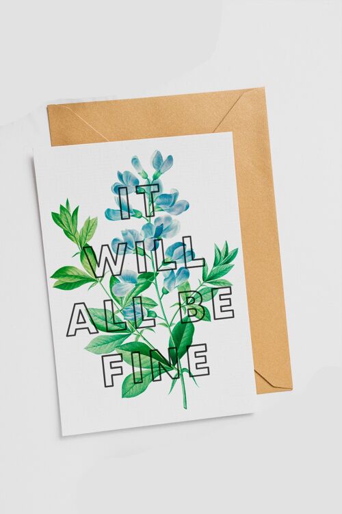 It Will All Be Fine | Card - Single Card