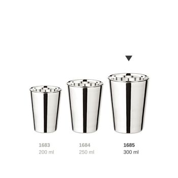 Mug, tasse à boire, tasse en argent, vase, cône, argent lourd, hauteur 11 cm 2